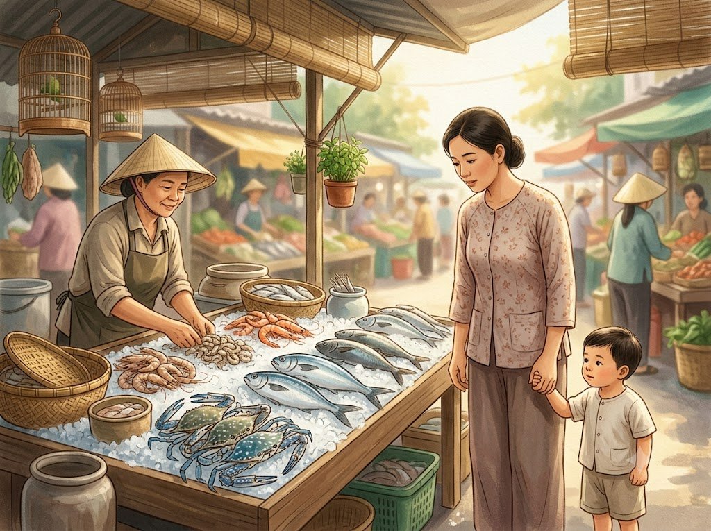 Dị ứng hải sản ở trẻ: cá, tôm, cua - vì sao thường kéo dài cả đời