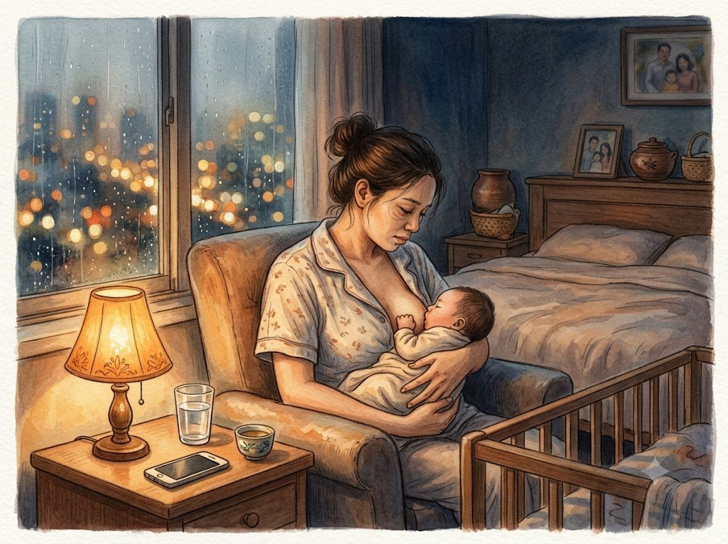 Ba giờ sáng và cữ bú thứ tư: những điều không ai kể cho mẹ về tháng đầu sau sinh