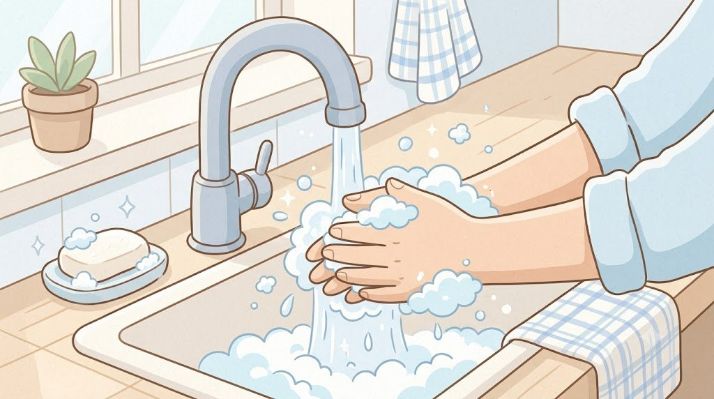 Dạy bé rửa tay đúng cách - thói quen nhỏ, lợi ích lớn